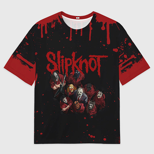 Мужская футболка оверсайз SLIPKNOT СЛИПКНОТ Z / 3D-принт – фото 1