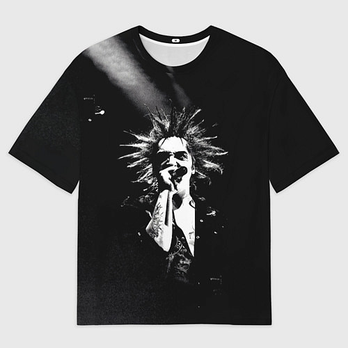 Мужская футболка оверсайз Горшок на концерте / 3D-принт – фото 1