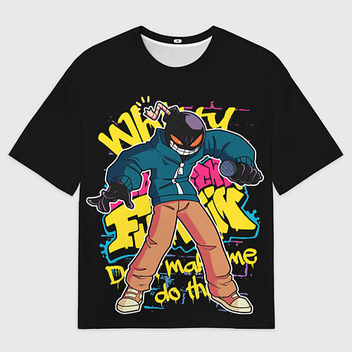 Мужская футболка оверсайз Whitty, Friday Night Funkin / 3D-принт – фото 1