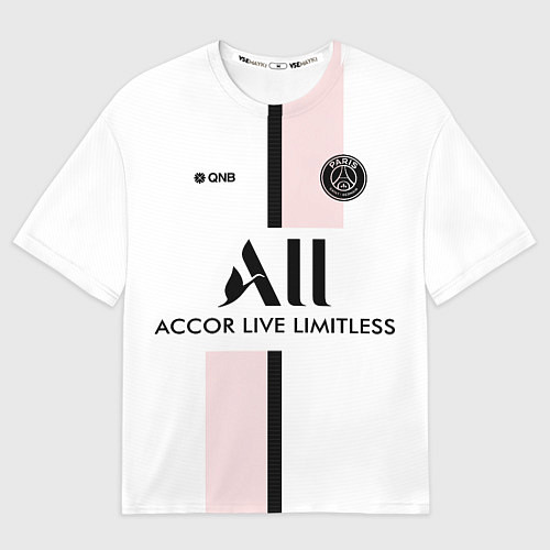 Мужская футболка оверсайз PSG Cup Away Vapor Match Shirt New 202223 / 3D-принт – фото 1