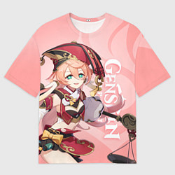 Мужская футболка оверсайз Genshin Impact, Янь Фэй