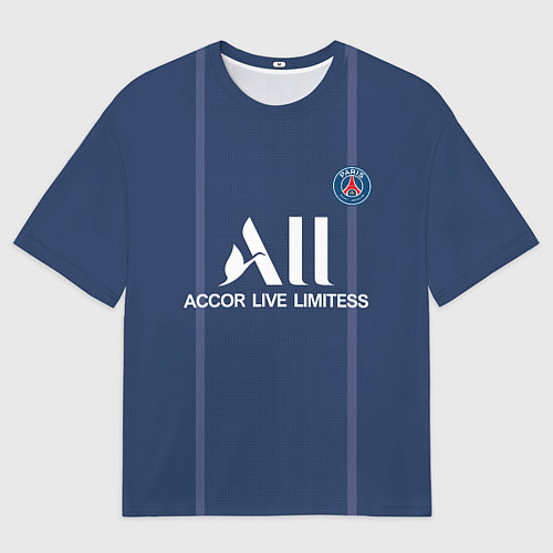 Мужская футболка оверсайз Messi PSG Football / 3D-принт – фото 1