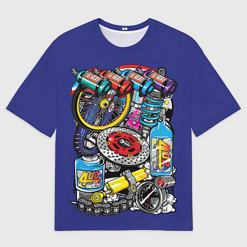 Мужская футболка оверсайз Gas Garage / 3D-принт – фото 1