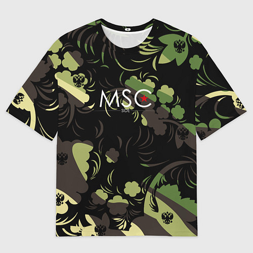 Мужская футболка оверсайз Russia Камуфляж New 202223 / 3D-принт – фото 1