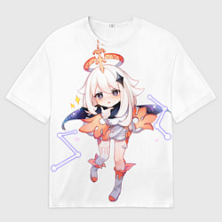 Футболка оверсайз мужская Паймон из Genshin Impact, цвет: 3D-принт