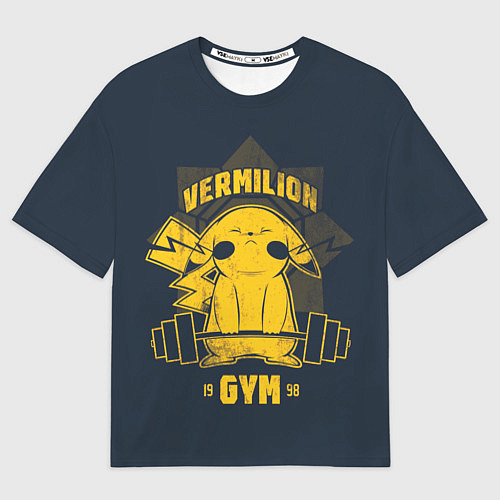 Мужская футболка оверсайз Vermilion gym / 3D-принт – фото 1