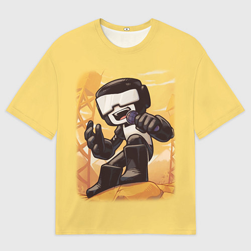 Мужская футболка оверсайз Танкист Tankman / 3D-принт – фото 1