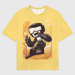 Мужская футболка оверсайз Танкист Tankman