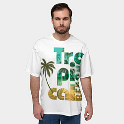 Футболка оверсайз мужская Лето, цвет: 3D-принт — фото 2