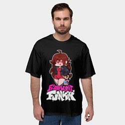 Футболка оверсайз мужская ГЕРЛФРЕНД FNF, цвет: 3D-принт — фото 2