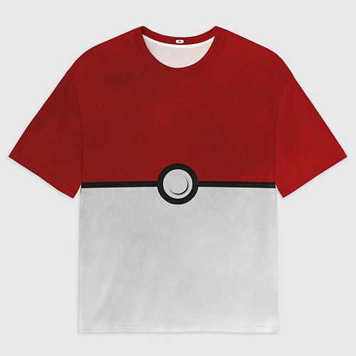 Мужская футболка оверсайз Покебол / 3D-принт – фото 1