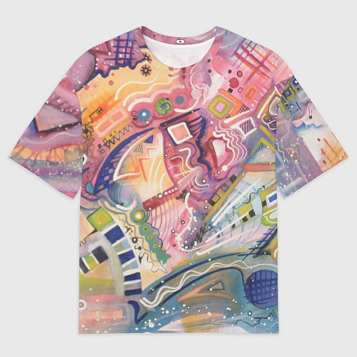 Мужская футболка оверсайз MULT / 3D-принт – фото 1