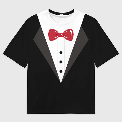 Мужская футболка оверсайз Смокинг / 3D-принт – фото 1