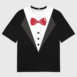 Футболка оверсайз мужская Смокинг, цвет: 3D-принт