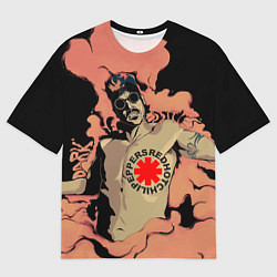 Футболка оверсайз мужская RED HOT CHILI PEPPERS РЕД ХОТ ЧИЛИ ПЕППЕРС Z, цвет: 3D-принт