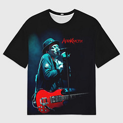 Футболка оверсайз мужская Агата Кристи Глеб Самойлов, цвет: 3D-принт