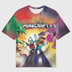 Футболка оверсайз мужская MINECRAFT МАЙНКРАФТ Z, цвет: 3D-принт