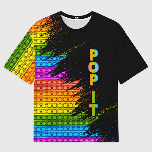Мужская футболка оверсайз ИГРУШКА POP it ПОП-ИТ / 3D-принт – фото 1