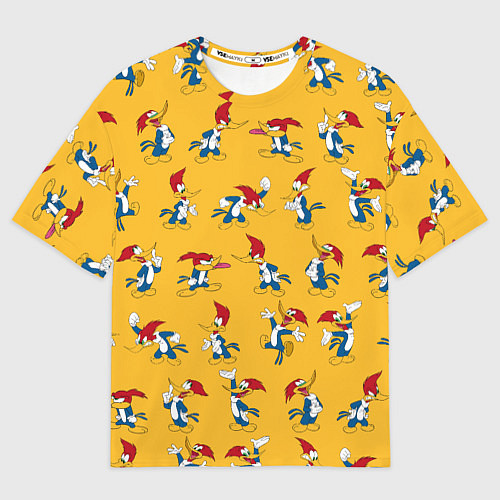 Мужская футболка оверсайз Такой разный Дятел Вуди / 3D-принт – фото 1