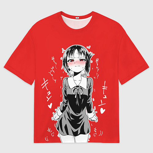 Мужская футболка оверсайз Госпожа Кагуя сердится бака / 3D-принт – фото 1