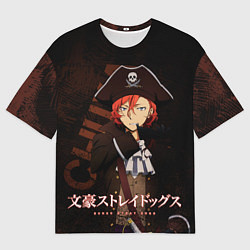 Футболка оверсайз мужская Чуя Накахара, цвет: 3D-принт