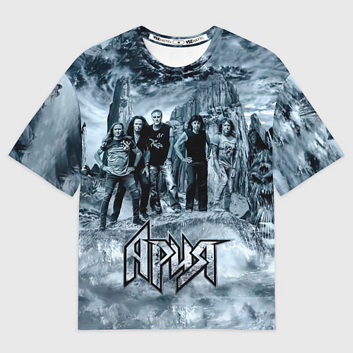 Мужская футболка оверсайз Группа Ария / 3D-принт – фото 1