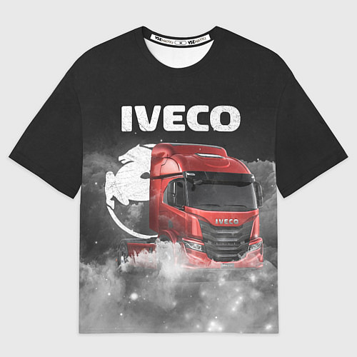 Мужская футболка оверсайз Iveco truck / 3D-принт – фото 1