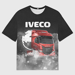 Футболка оверсайз мужская Iveco truck, цвет: 3D-принт