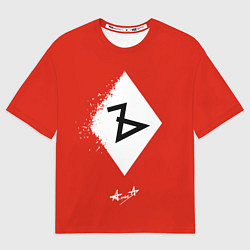 Мужская футболка оверсайз Алиса Ъ «Твёрдый знак»