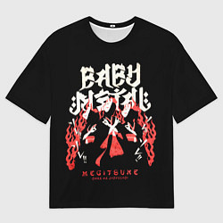 Мужская футболка оверсайз Trio metal