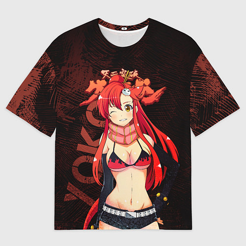 Мужская футболка оверсайз Йоко Литтнер Гуррен Лаганн / 3D-принт – фото 1