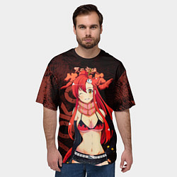 Футболка оверсайз мужская Йоко Литтнер Гуррен Лаганн, цвет: 3D-принт — фото 2
