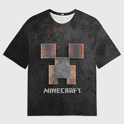 Футболка оверсайз мужская MINECRAFT TEXTURE IRON, цвет: 3D-принт