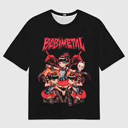 Футболка оверсайз мужская Метал малышки в деле, цвет: 3D-принт