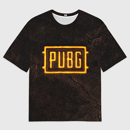Мужская футболка оверсайз PUBG ПАБГ NEON / 3D-принт – фото 1