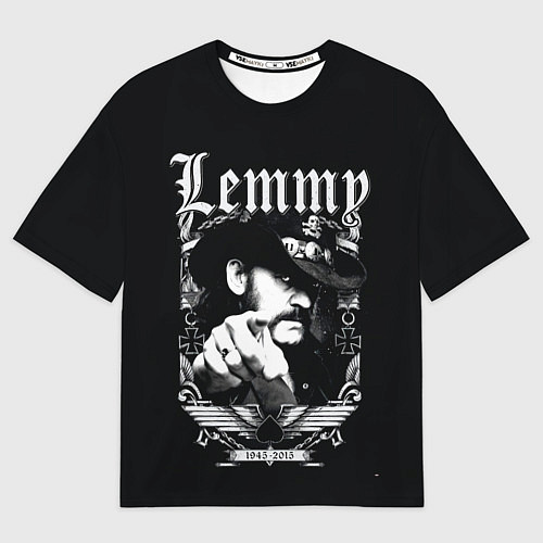 Мужская футболка оверсайз RIP Lemmy / 3D-принт – фото 1