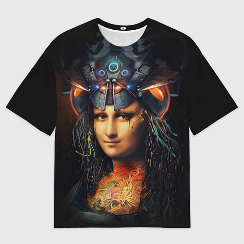 Мужская футболка оверсайз Джоконда / 3D-принт – фото 1