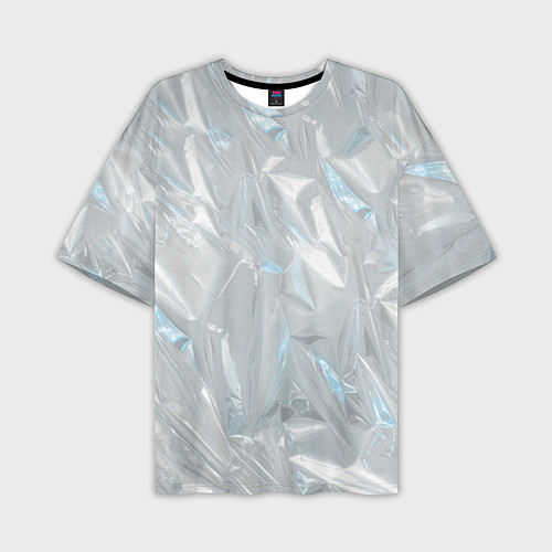 Мужская футболка оверсайз Голографическая текстура / 3D-принт – фото 1