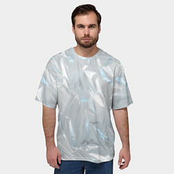 Футболка оверсайз мужская Голографическая текстура, цвет: 3D-принт — фото 2