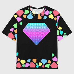 Мужская футболка оверсайз POP IT DIAMOND