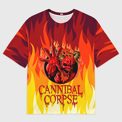 Мужская футболка оверсайз Cannibal Corpse Труп Канниба / 3D-принт – фото 1