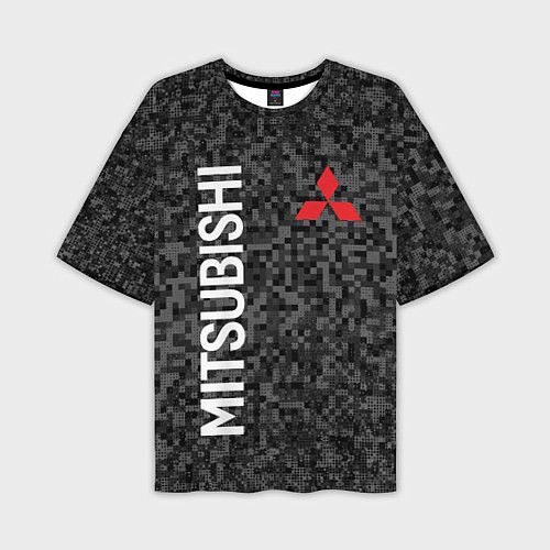 Мужская футболка оверсайз MITSUBISHI Камуфляж / 3D-принт – фото 1