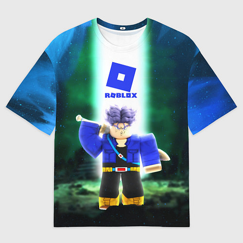 Мужская футболка оверсайз DRAGONBALL ROBLOX РОБЛОКС Z / 3D-принт – фото 1