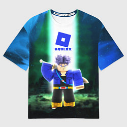 Футболка оверсайз мужская DRAGONBALL ROBLOX РОБЛОКС Z, цвет: 3D-принт