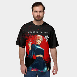 Футболка оверсайз мужская Кугисаки Нобара, цвет: 3D-принт — фото 2