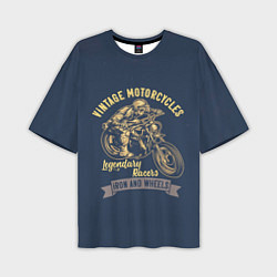 Мужская футболка оверсайз Винтажные мотоциклы