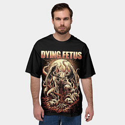 Футболка оверсайз мужская Dying Fetus, цвет: 3D-принт — фото 2