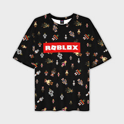 Мужская футболка оверсайз ROBLOX PATTERN РОБЛОКС Z