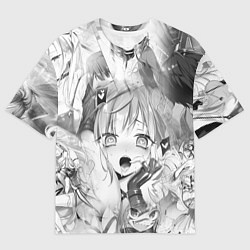 Футболка оверсайз мужская Full Dive RPG Manga, цвет: 3D-принт