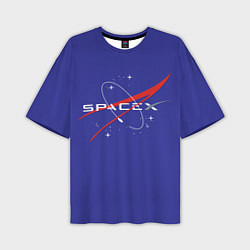 Мужская футболка оверсайз Space X